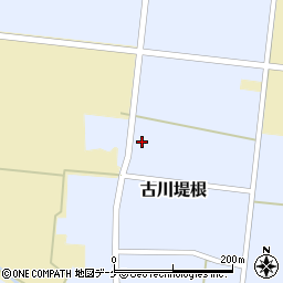 宮城県大崎市古川堤根上屋敷123周辺の地図
