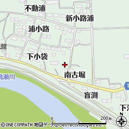 宮城県大崎市古川下中目下小袋16-2周辺の地図