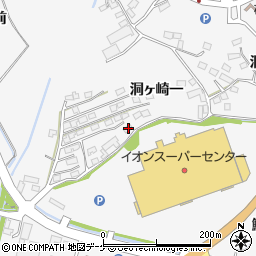 宮城県遠田郡涌谷町涌谷洞ヶ崎一86周辺の地図