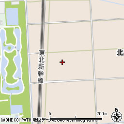 宮城県大崎市三本木蒜袋中原周辺の地図