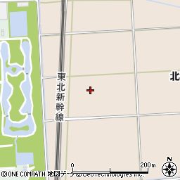 宮城県大崎市三本木蒜袋（中原）周辺の地図