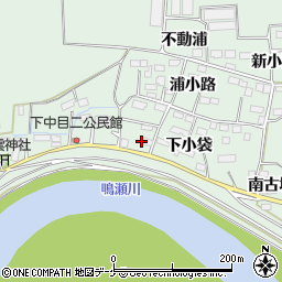 宮城県大崎市古川下中目下小袋3周辺の地図