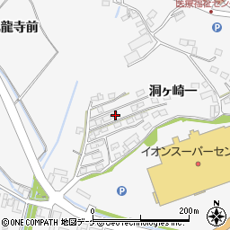 宮城県遠田郡涌谷町涌谷洞ヶ崎一11周辺の地図