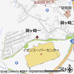 宮城県遠田郡涌谷町涌谷洞ヶ崎一132周辺の地図