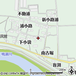 宮城県大崎市古川下中目下小袋32周辺の地図