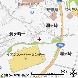 宮城県遠田郡涌谷町涌谷洞ヶ崎一102周辺の地図