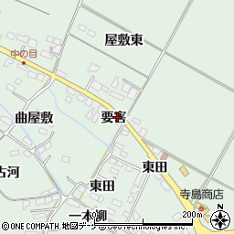 宮城県大崎市古川下中目要害周辺の地図