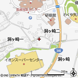 宮城県遠田郡涌谷町涌谷洞ヶ崎一110周辺の地図