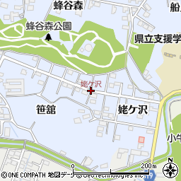 姥ケ沢周辺の地図