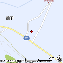 山形県尾花沢市鶴子899周辺の地図