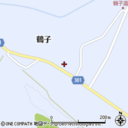 山形県尾花沢市鶴子883周辺の地図