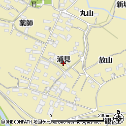 宮城県大崎市古川師山浦見周辺の地図