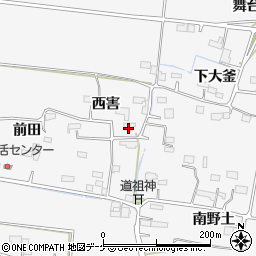 宮城県大崎市三本木新沼西害62周辺の地図