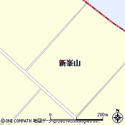 宮城県美里町（遠田郡）新峯山周辺の地図