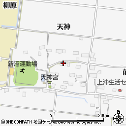 宮城県大崎市三本木新沼天神周辺の地図