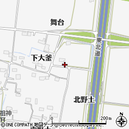 宮城県大崎市三本木新沼舞台周辺の地図
