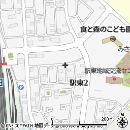宮城県遠田郡美里町駅東周辺の地図