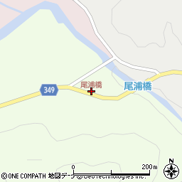 尾浦橋周辺の地図