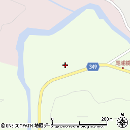 山形県鶴岡市下田沢尾浦平周辺の地図