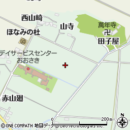 宮城県大崎市古川下中目寺前周辺の地図