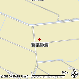 宮城県大崎市古川師山（新薬師浦）周辺の地図