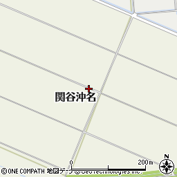 宮城県遠田郡涌谷町関谷沖名周辺の地図