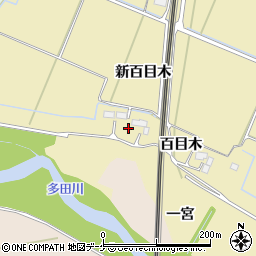 宮城県大崎市古川師山（百目木）周辺の地図