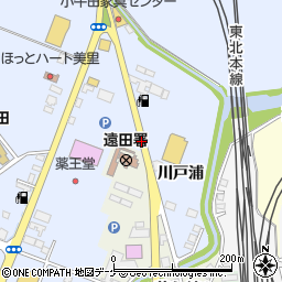 遠田警察署前周辺の地図