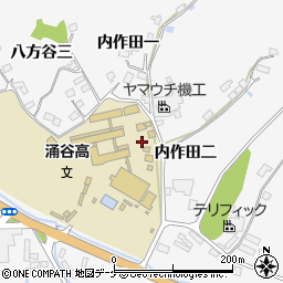 宮城県遠田郡涌谷町涌谷八方谷一周辺の地図