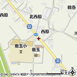 敷玉小学校周辺の地図