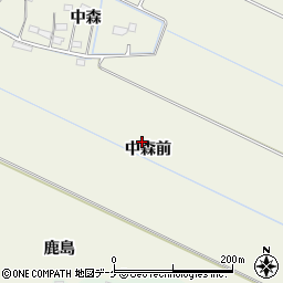 宮城県大崎市古川石森中森前周辺の地図