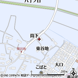 宮城県遠田郡美里町北浦東谷地11周辺の地図