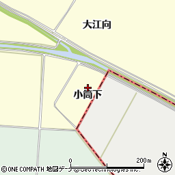 宮城県大崎市古川桑針小筒下周辺の地図