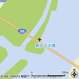 新北上大橋周辺の地図