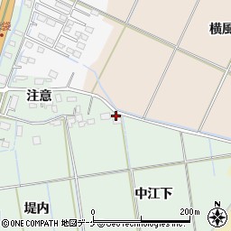 宮城県大崎市古川米袋中江下周辺の地図