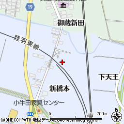 宮城県遠田郡美里町北浦新橋本周辺の地図