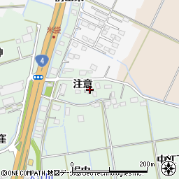 宮城県大崎市古川米袋注意周辺の地図