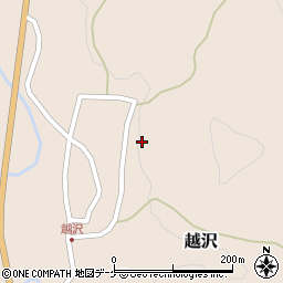 山形県鶴岡市越沢（乙）周辺の地図