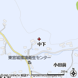 宮城県石巻市桃生町太田中下57周辺の地図