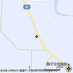 山形県尾花沢市鶴子646周辺の地図