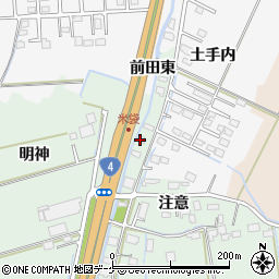 宮城県大崎市古川米袋水車周辺の地図