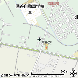 宮城県遠田郡涌谷町北田72周辺の地図