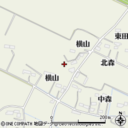 宮城県大崎市古川石森（横山西）周辺の地図
