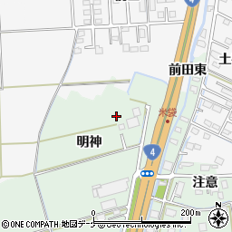 宮城県大崎市古川米袋周辺の地図