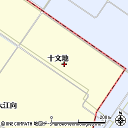 宮城県大崎市古川桑針（十文地）周辺の地図