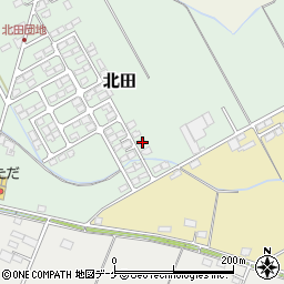 宮城県遠田郡涌谷町北田181-22周辺の地図