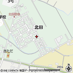 宮城県遠田郡涌谷町北田181-9周辺の地図