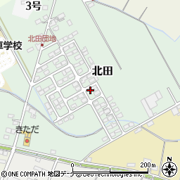 宮城県遠田郡涌谷町北田181-5周辺の地図