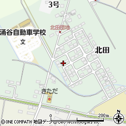 宮城県遠田郡涌谷町北田131-3周辺の地図