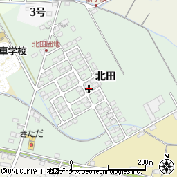 宮城県遠田郡涌谷町北田181-2周辺の地図